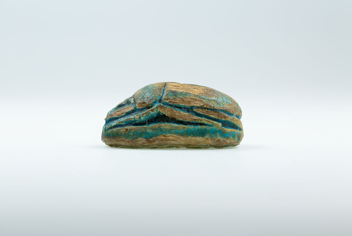 Scarab of King Khaneferre Sebekhotep IV, Glazed steatite