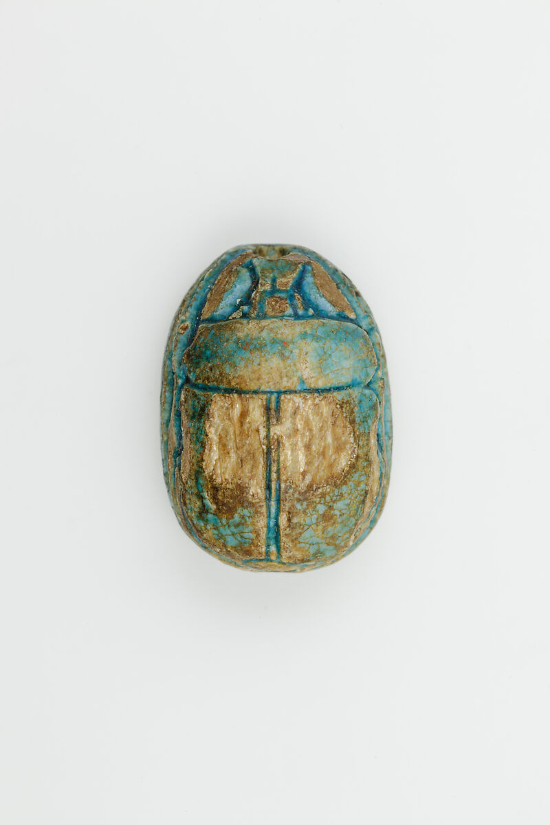 Scarab of King Khaneferre Sebekhotep IV, Glazed steatite