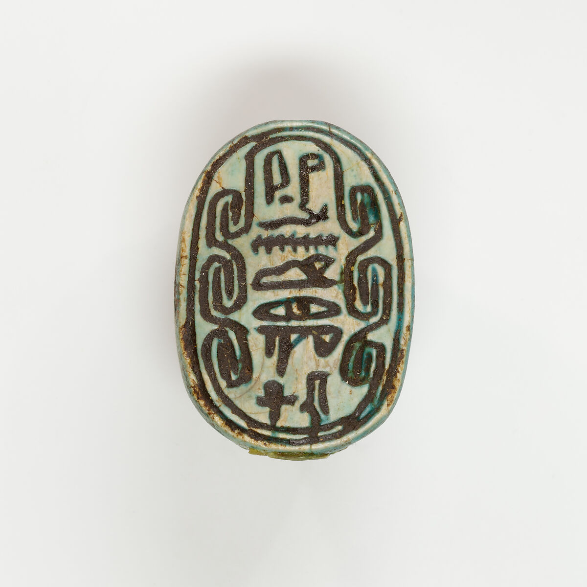 Scarab, Glazed steatite 