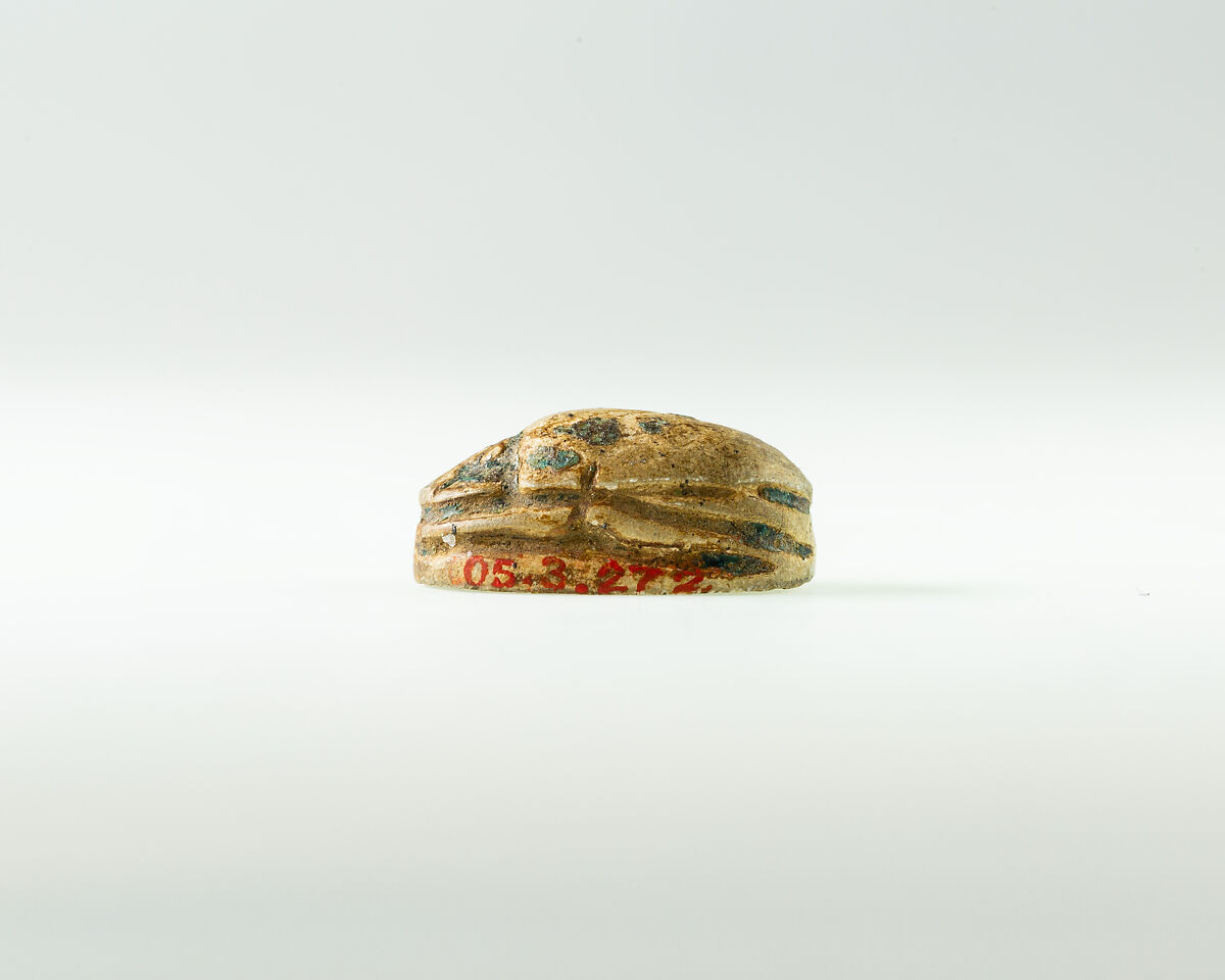 Scarab of "the King's Eldest Son Nehesy", Glazed steatite