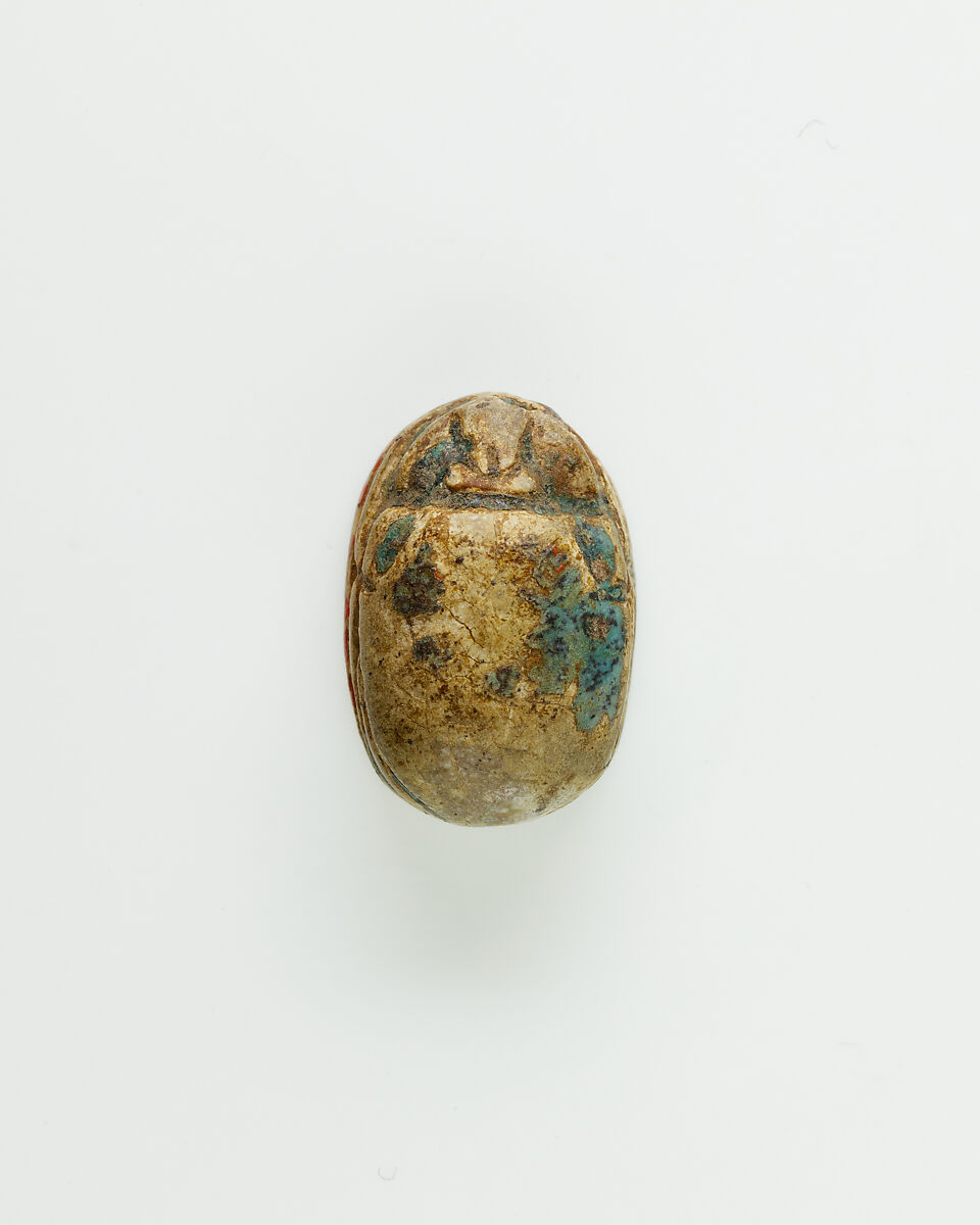 Scarab of "the King's Eldest Son Nehesy", Glazed steatite