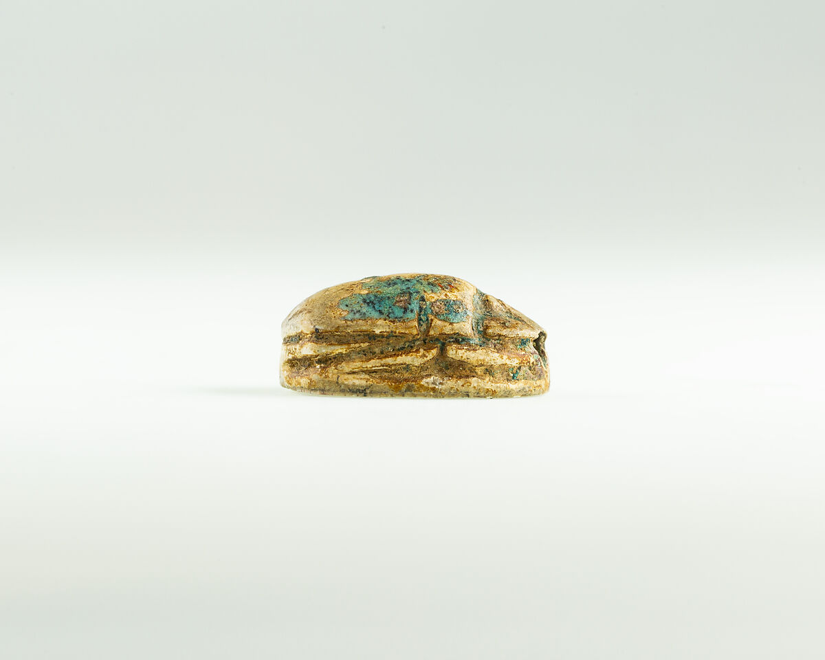 Scarab of "the King's Eldest Son Nehesy", Glazed steatite