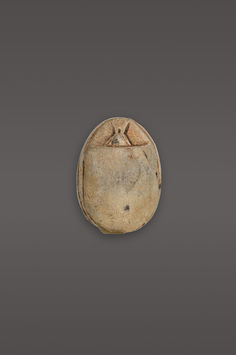 Scarab, Neit, White glazed steatite