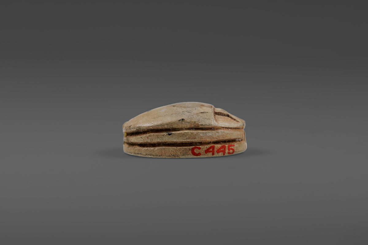Scarab, Neit, White glazed steatite