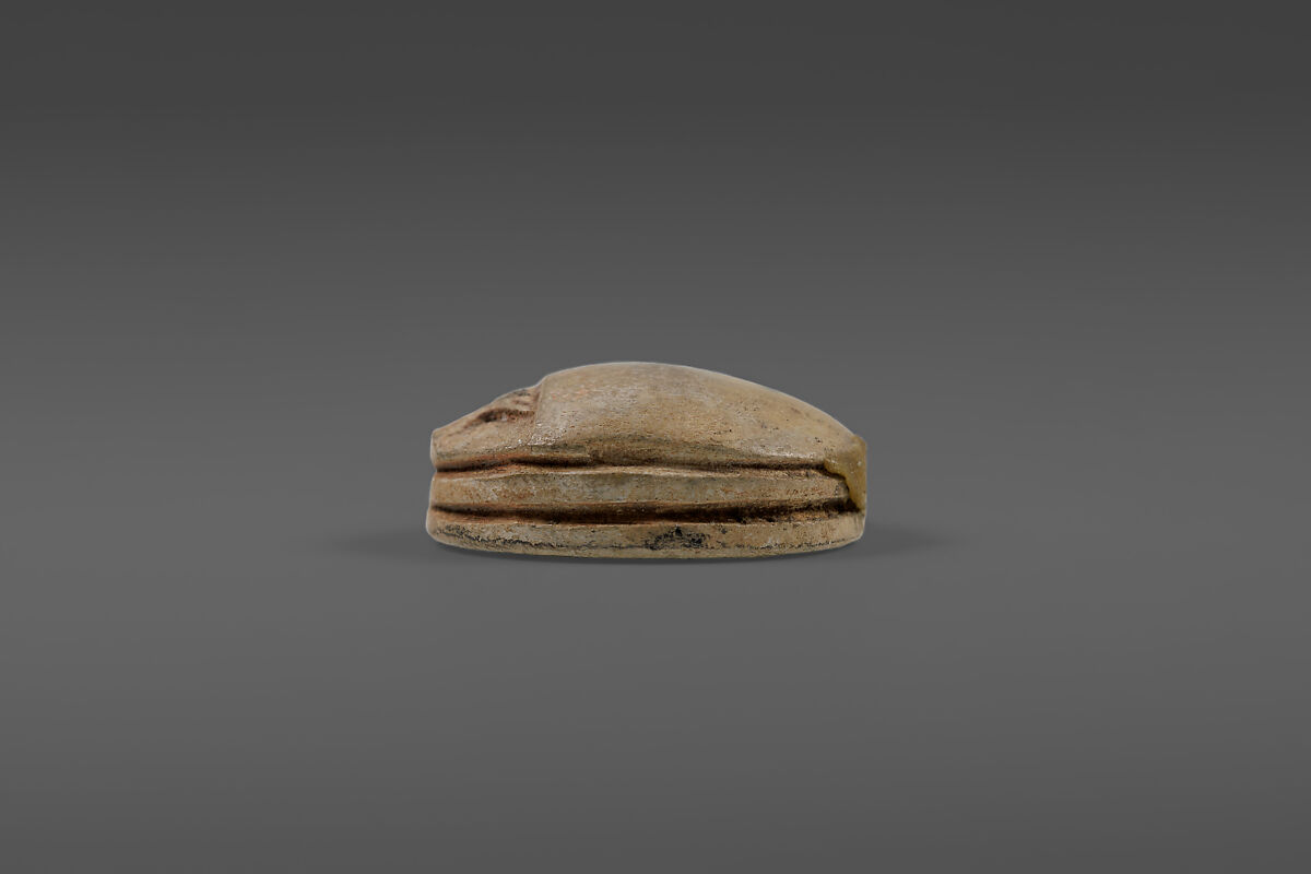 Scarab, Neit, White glazed steatite