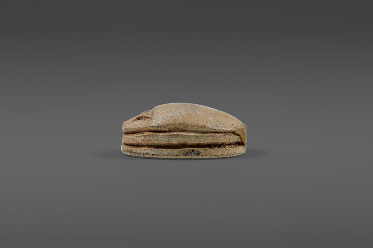 Scarab, Neit, White glazed steatite