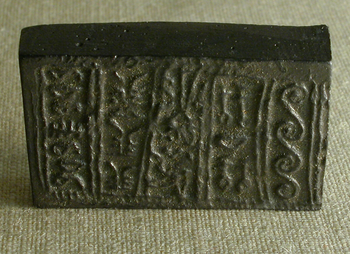 Cylinder seal, Green glazed steatite