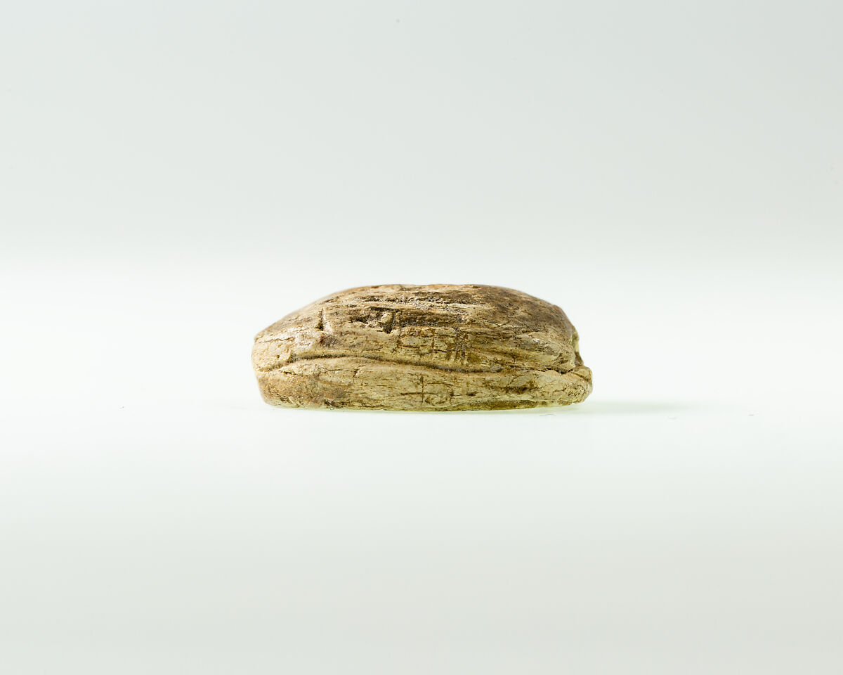Scarab of the "Great Royal Wife" Ini, Brown steatite