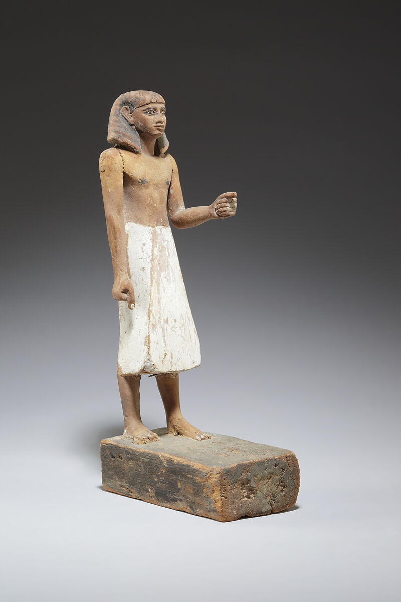 Statue of a man, Wood