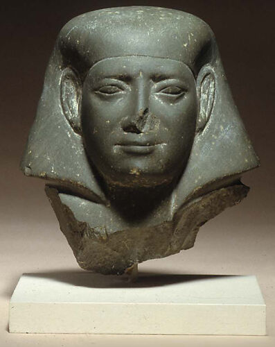 Head of a male statue