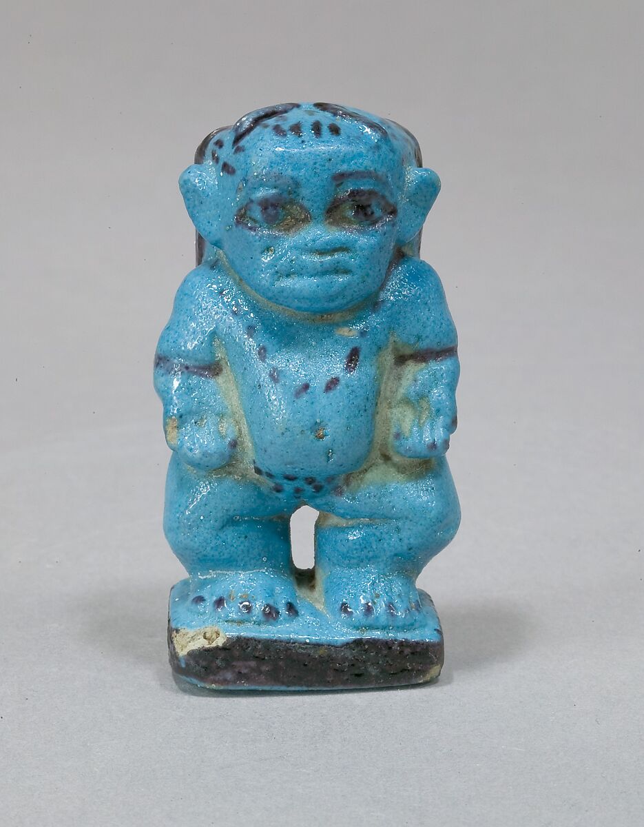 Figure of a Female Dwarf, Faience 