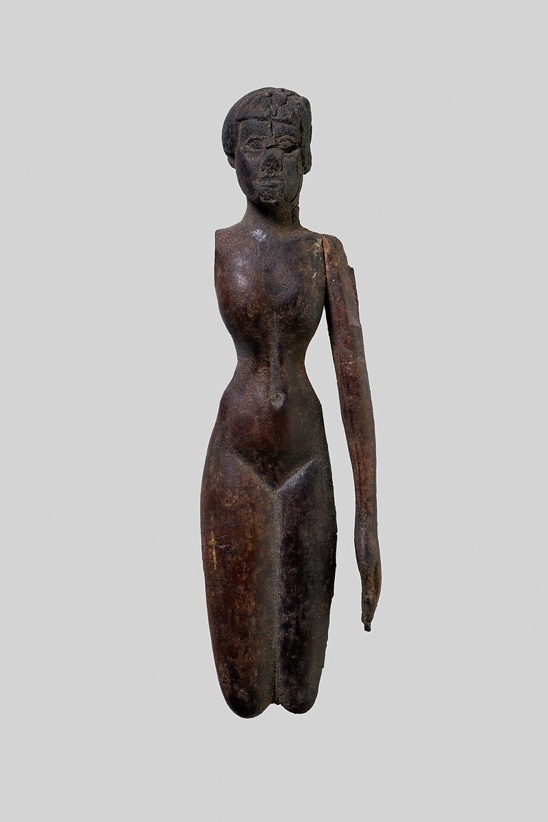 Female figurine, Wood, ebony 