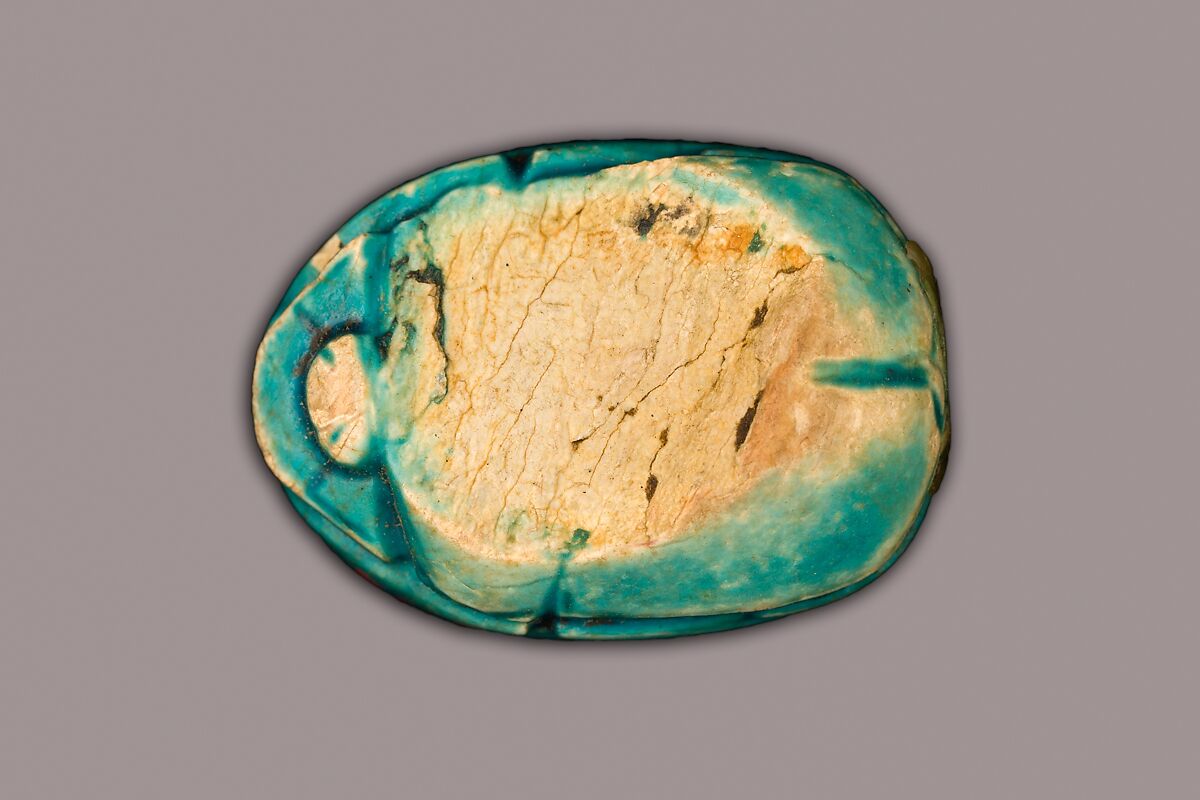 Scarab, Green glazed steatite