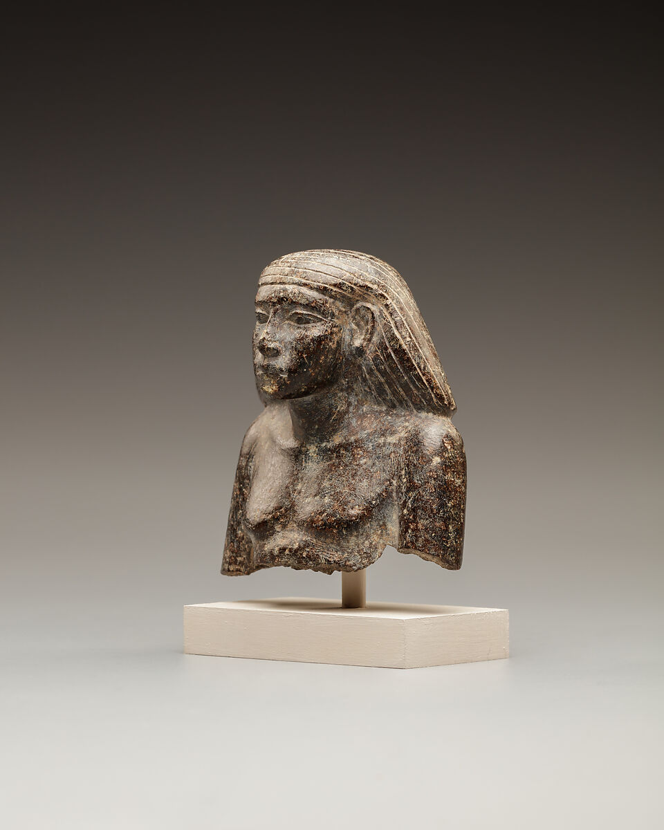 Bust of upper part of man, Serpentinite