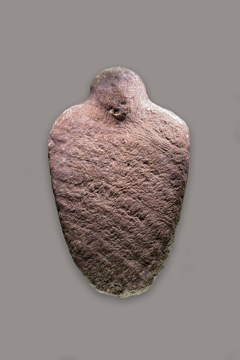 Magical figurine of foreigner, Travertine (Egyptian alabaster) 