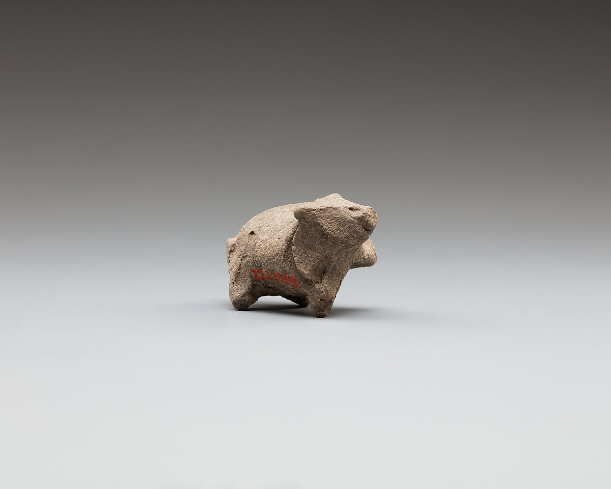 Figurine of animal, Clay