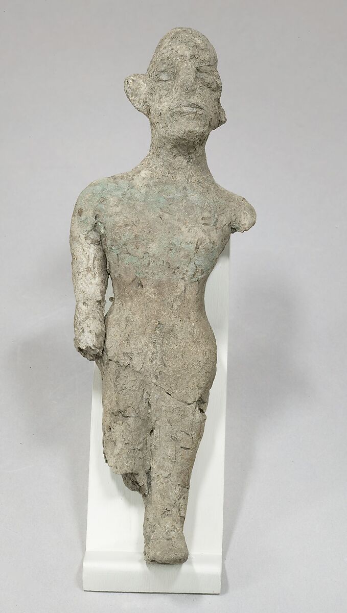 Statuette of king, Unbaked clay 