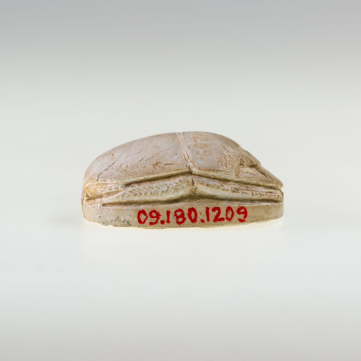 Scarab of the Chamberlain to the Treasurer Kheperka, Glazed steatite