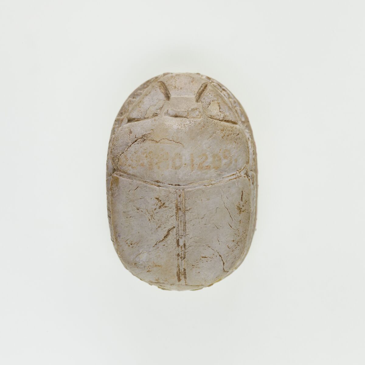Scarab of the Chamberlain to the Treasurer Kheperka, Glazed steatite