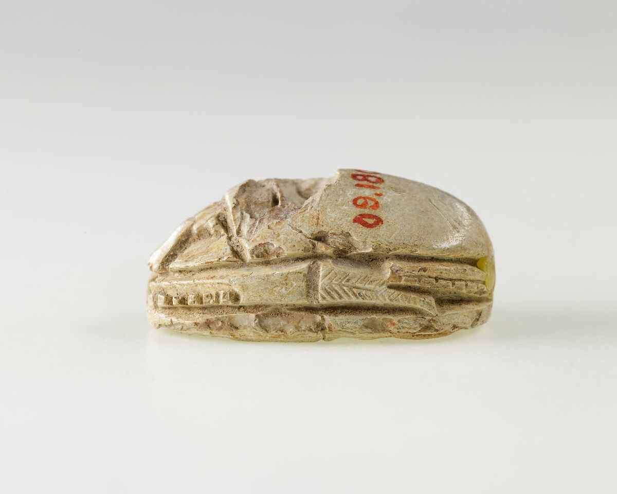 Scarab of a Priest, Glazed steatite