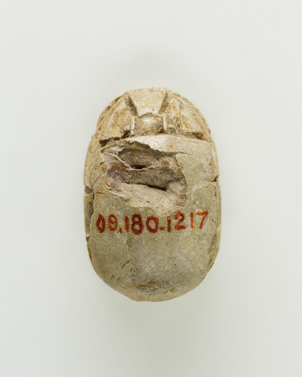 Scarab of a Priest, Glazed steatite