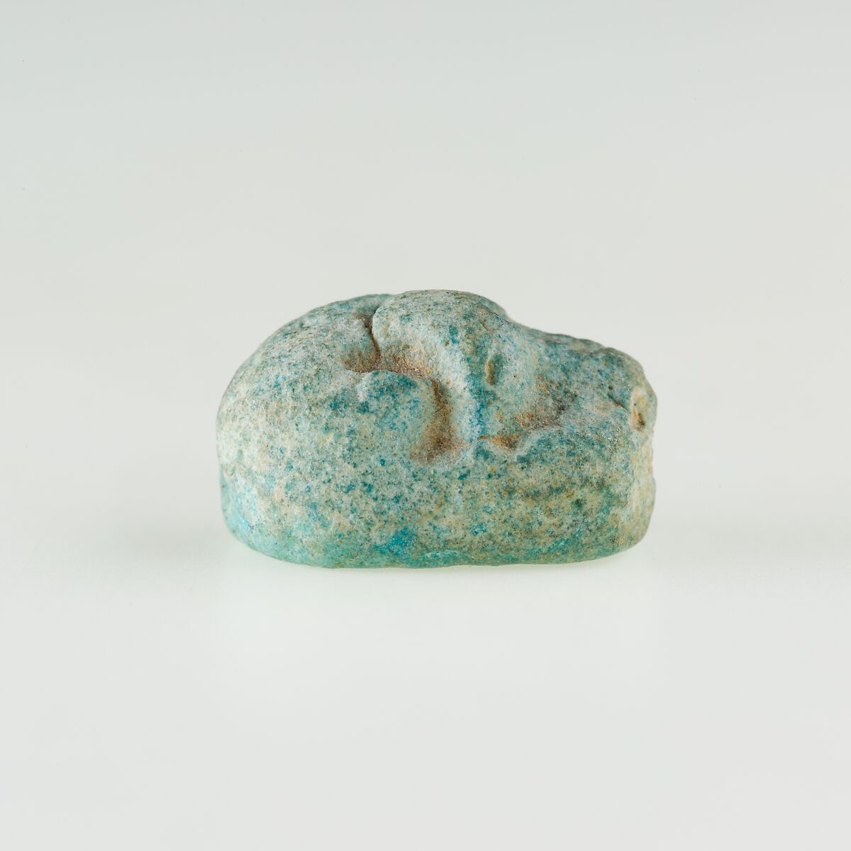 Animal amulet, Green faience