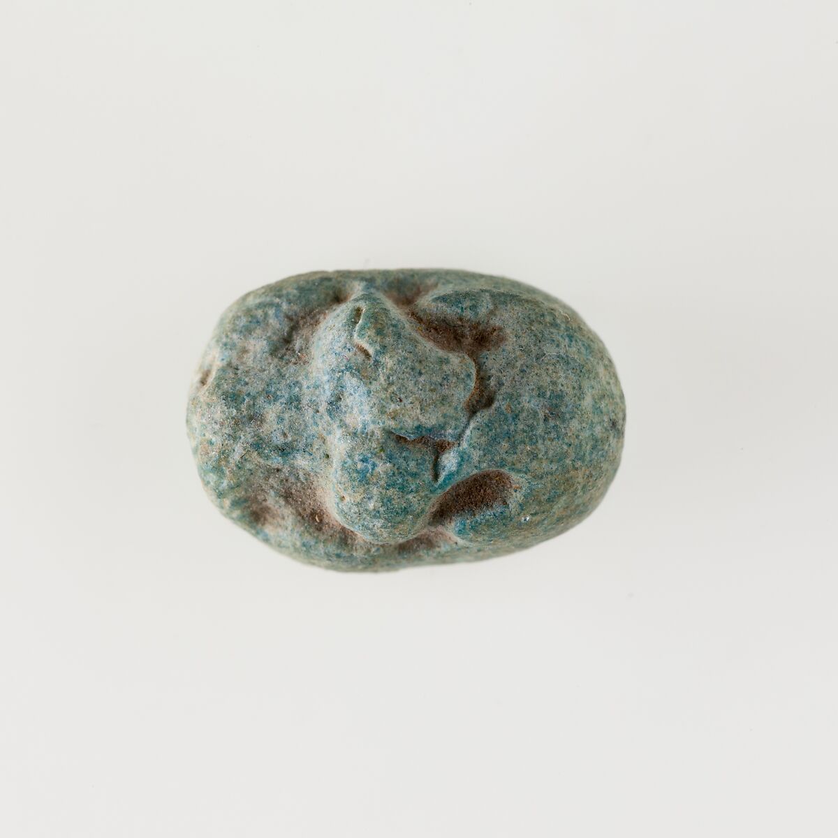 Animal amulet, Green faience
