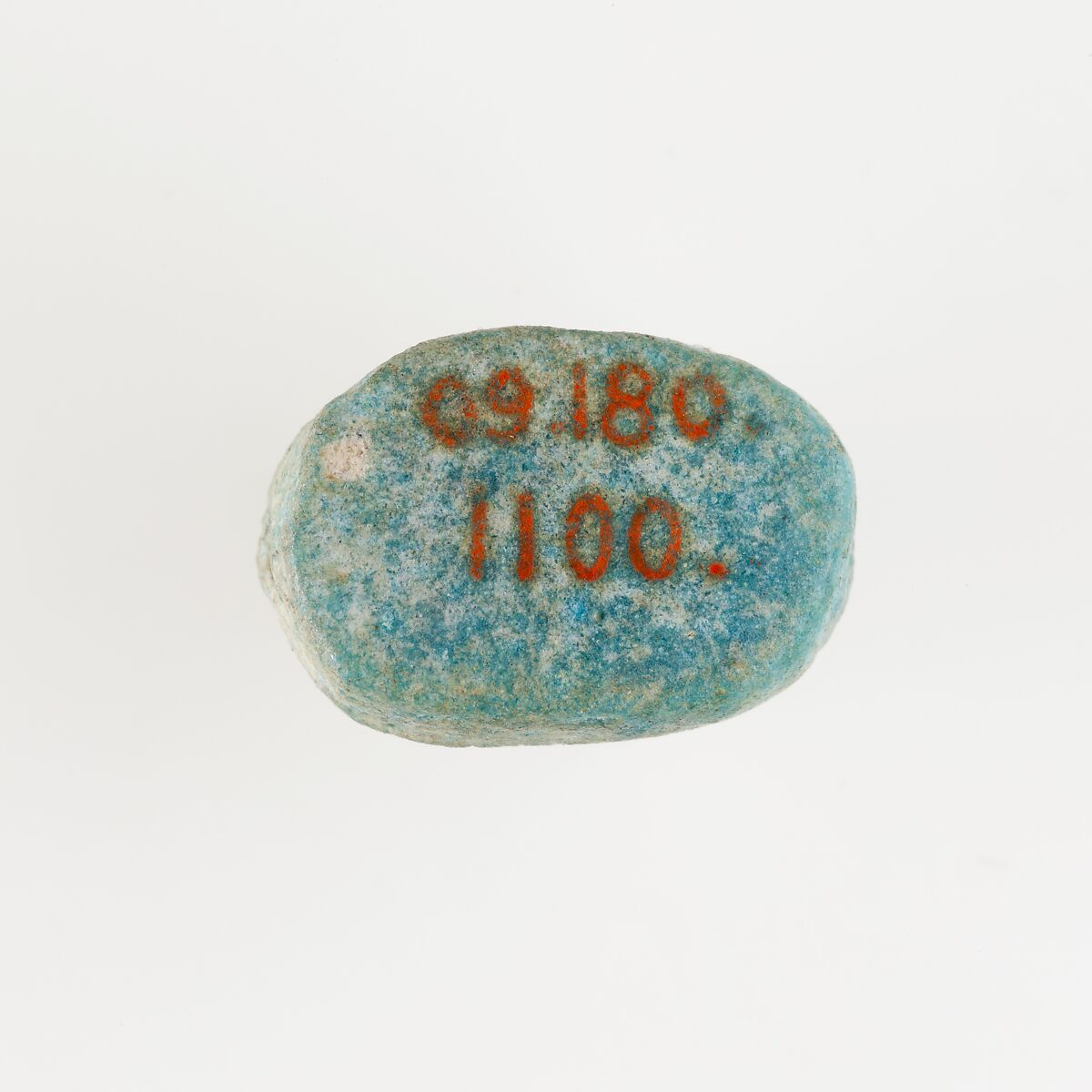 Animal amulet, Green faience
