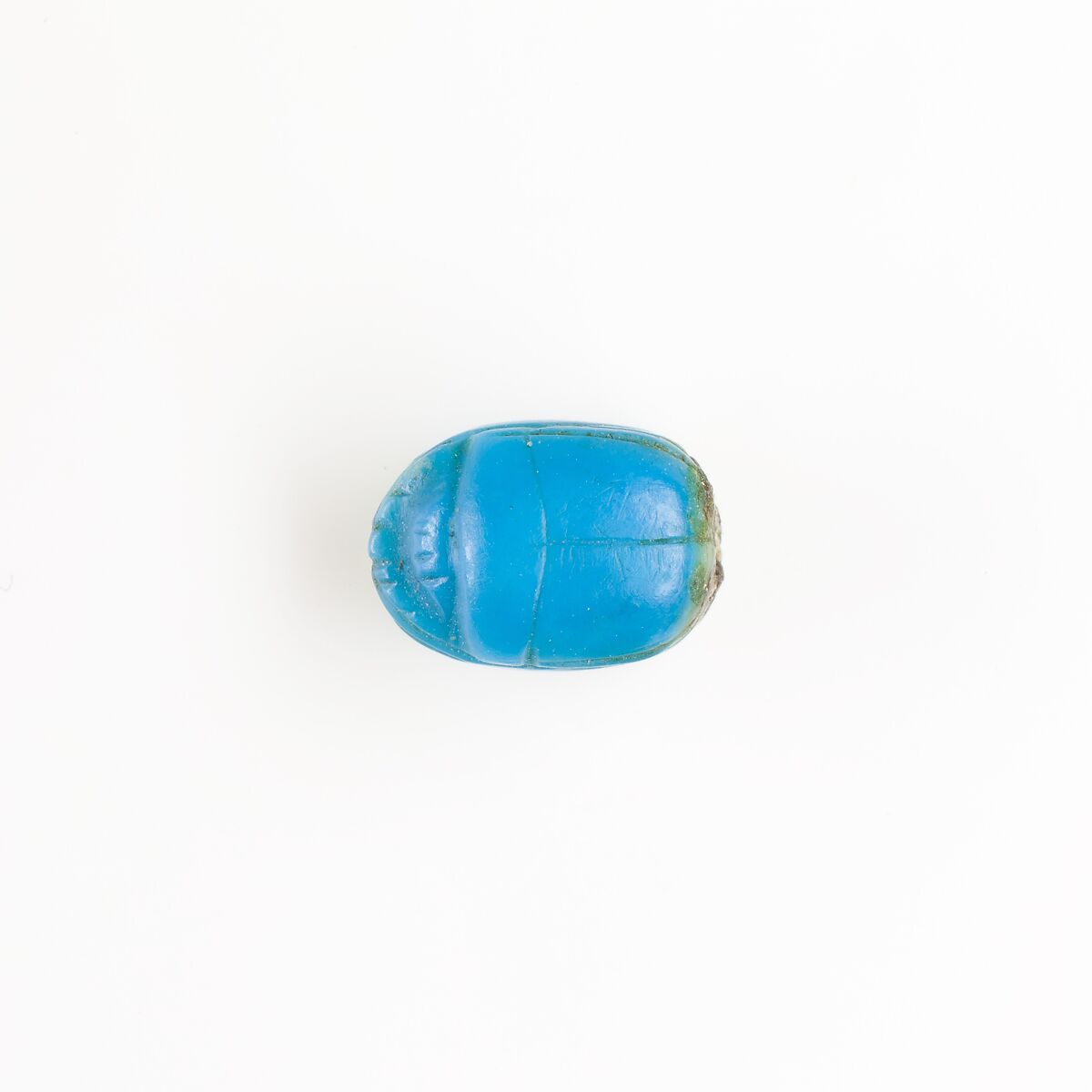 Scarab, Bright blue stone (beryl?) 