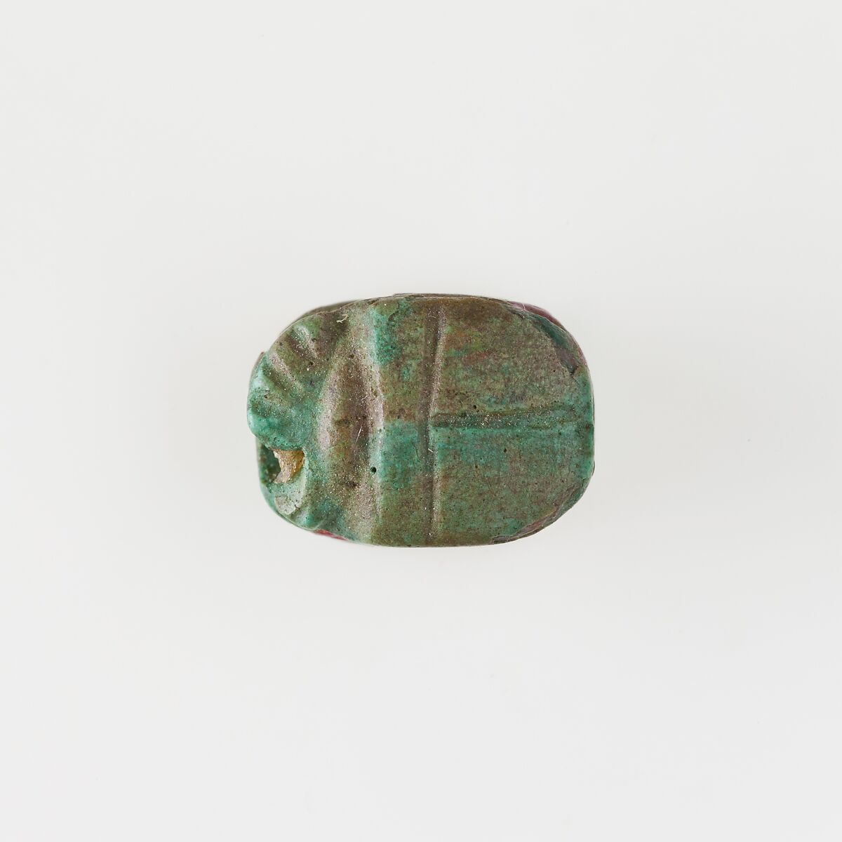 Scarab Decorated with Crossing Lines, Green composition