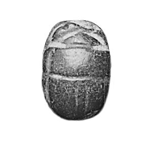 Scarab Decorated with Crossing Lines, Carnelian