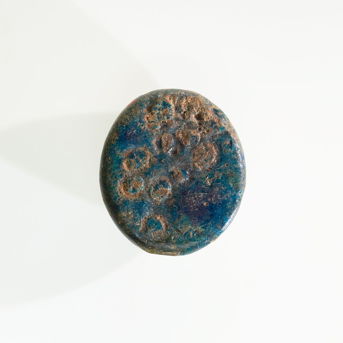 Seal, Dark blue faience 