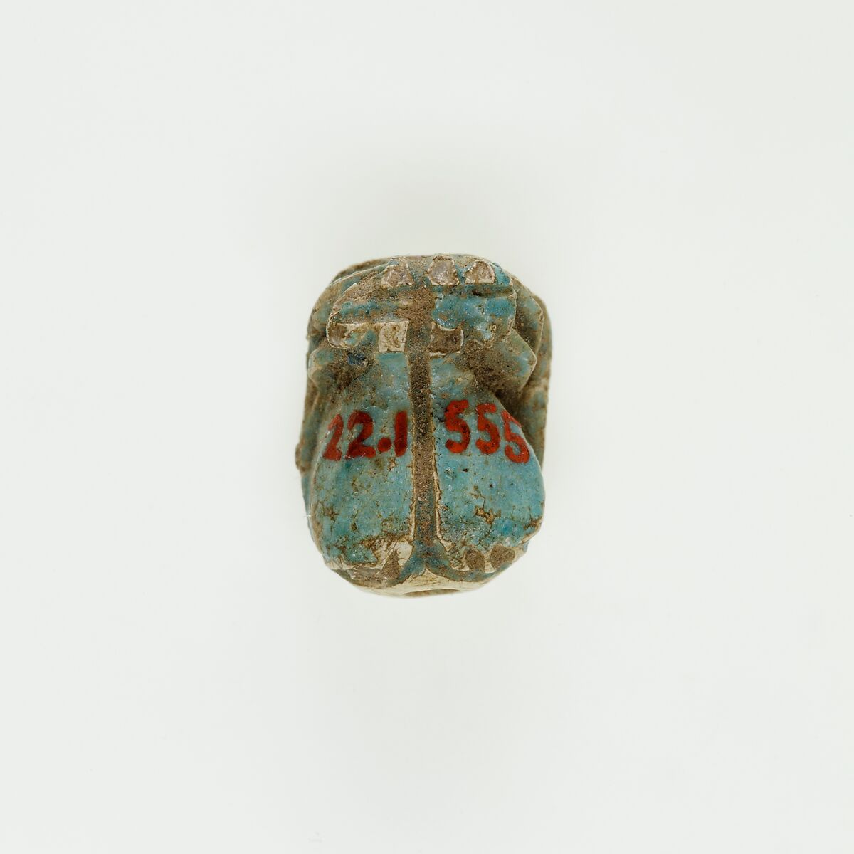 Animal-shaped Amulet Inscribed with a Blessing Related to Re, Green glazed steatite