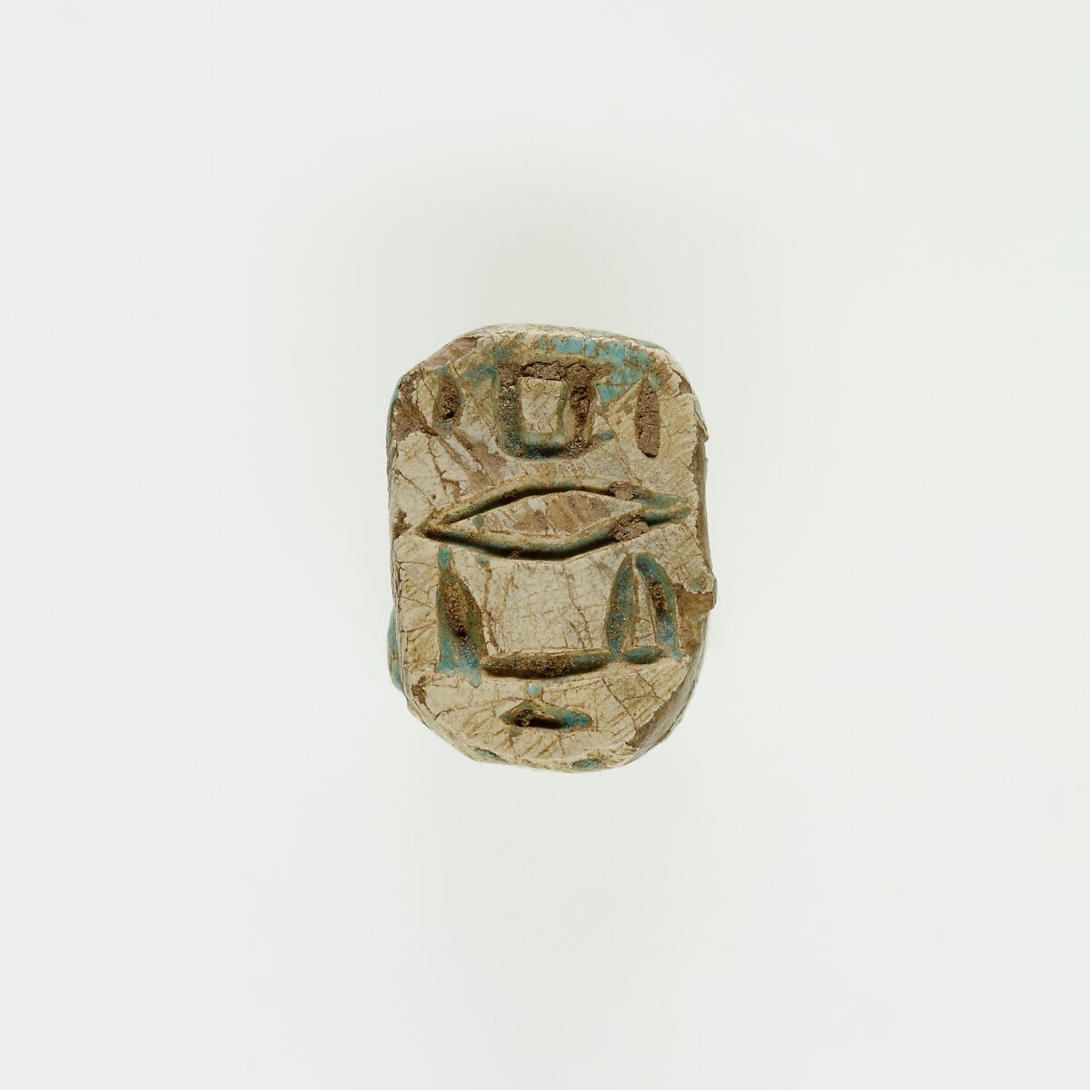Animal-shaped Amulet Inscribed with a Blessing Related to Re, Green glazed steatite