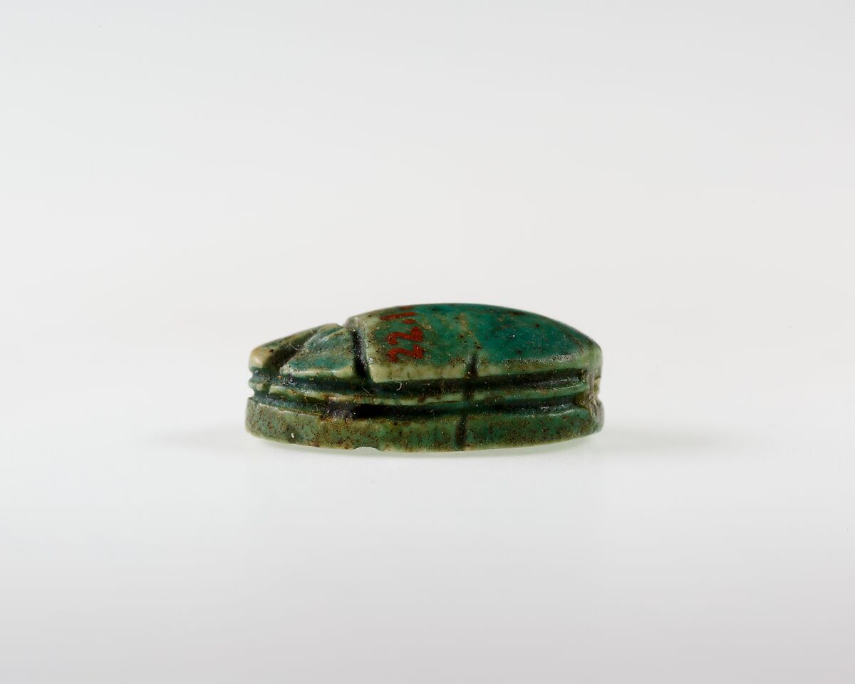 Scarab, Green glazed steatite