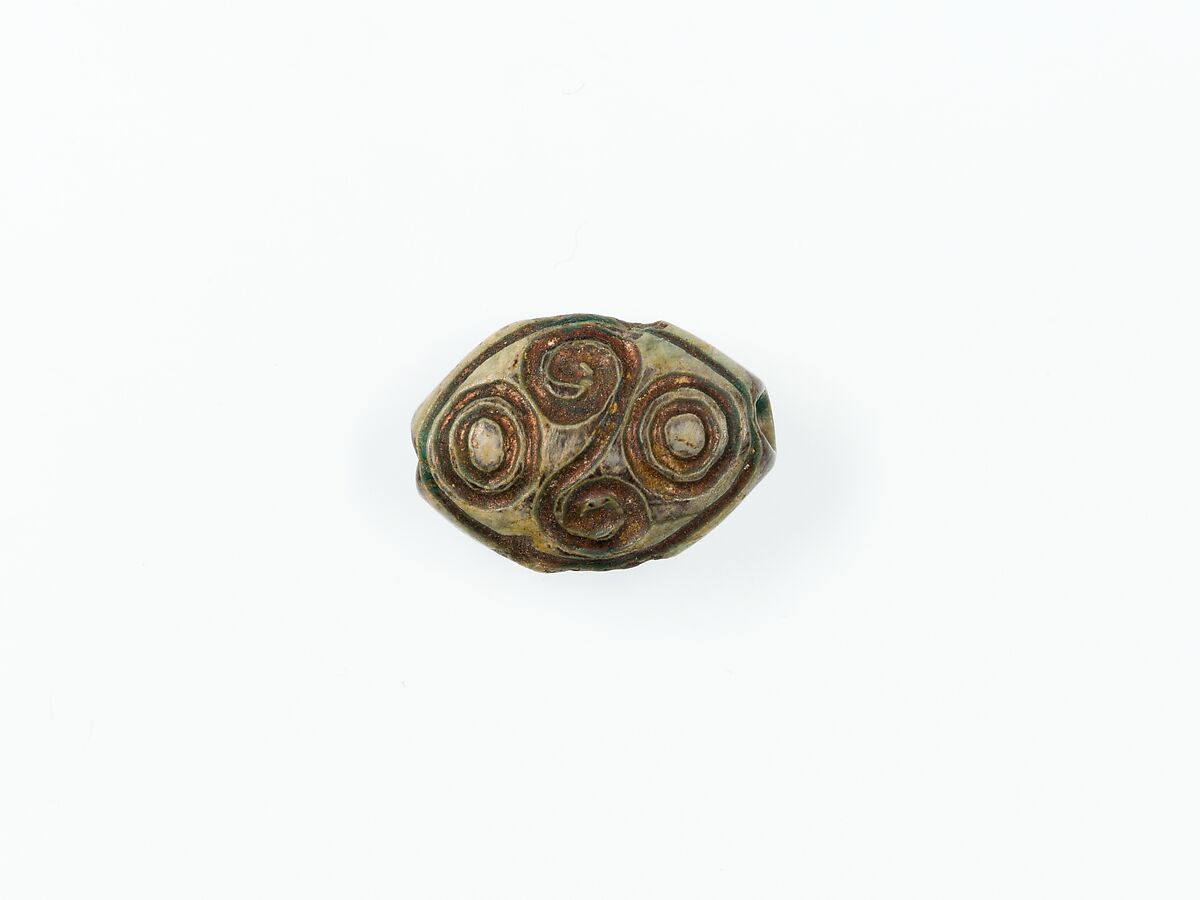 Bead, Glazed steatite