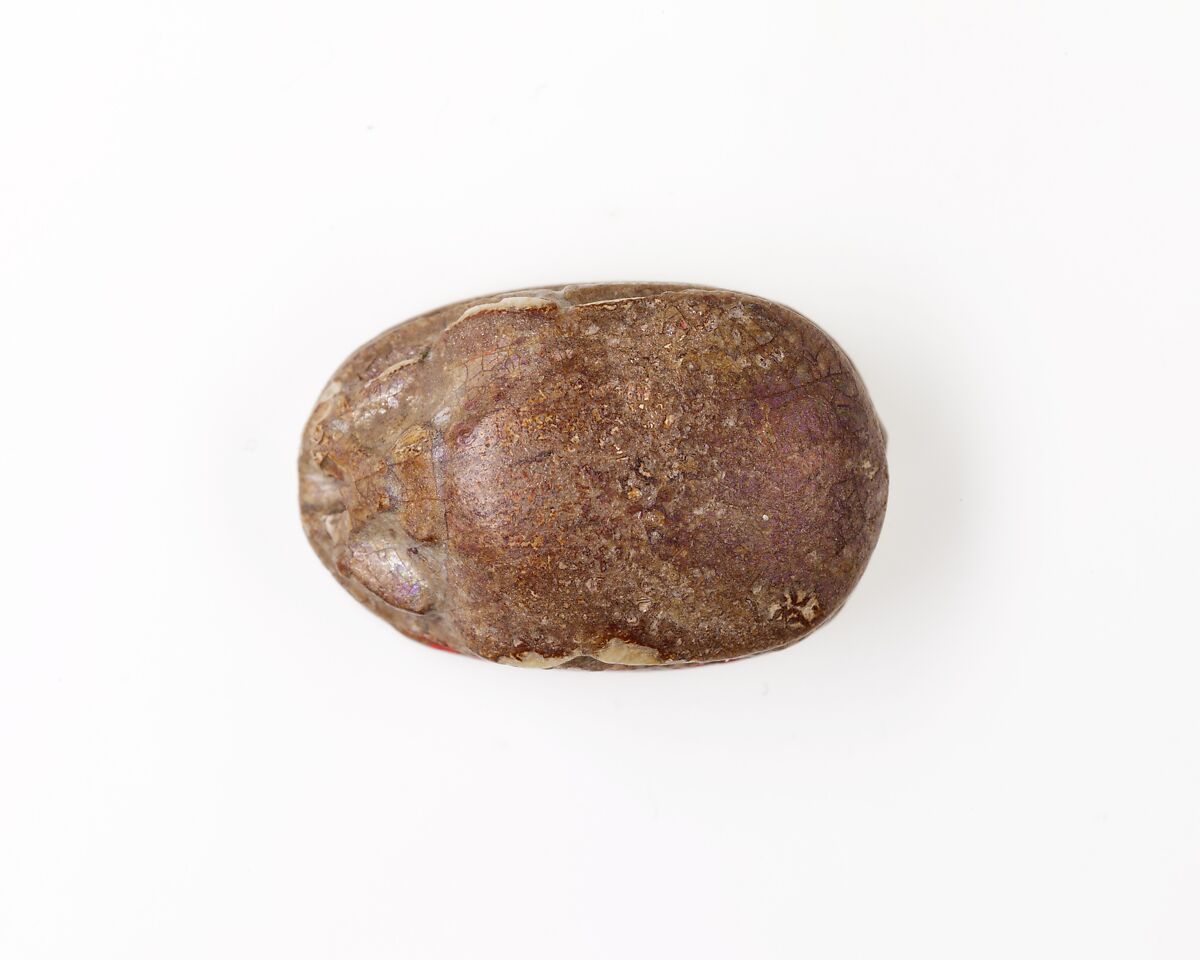 Scarab Inscribed with Hieroglyphs, Steatite