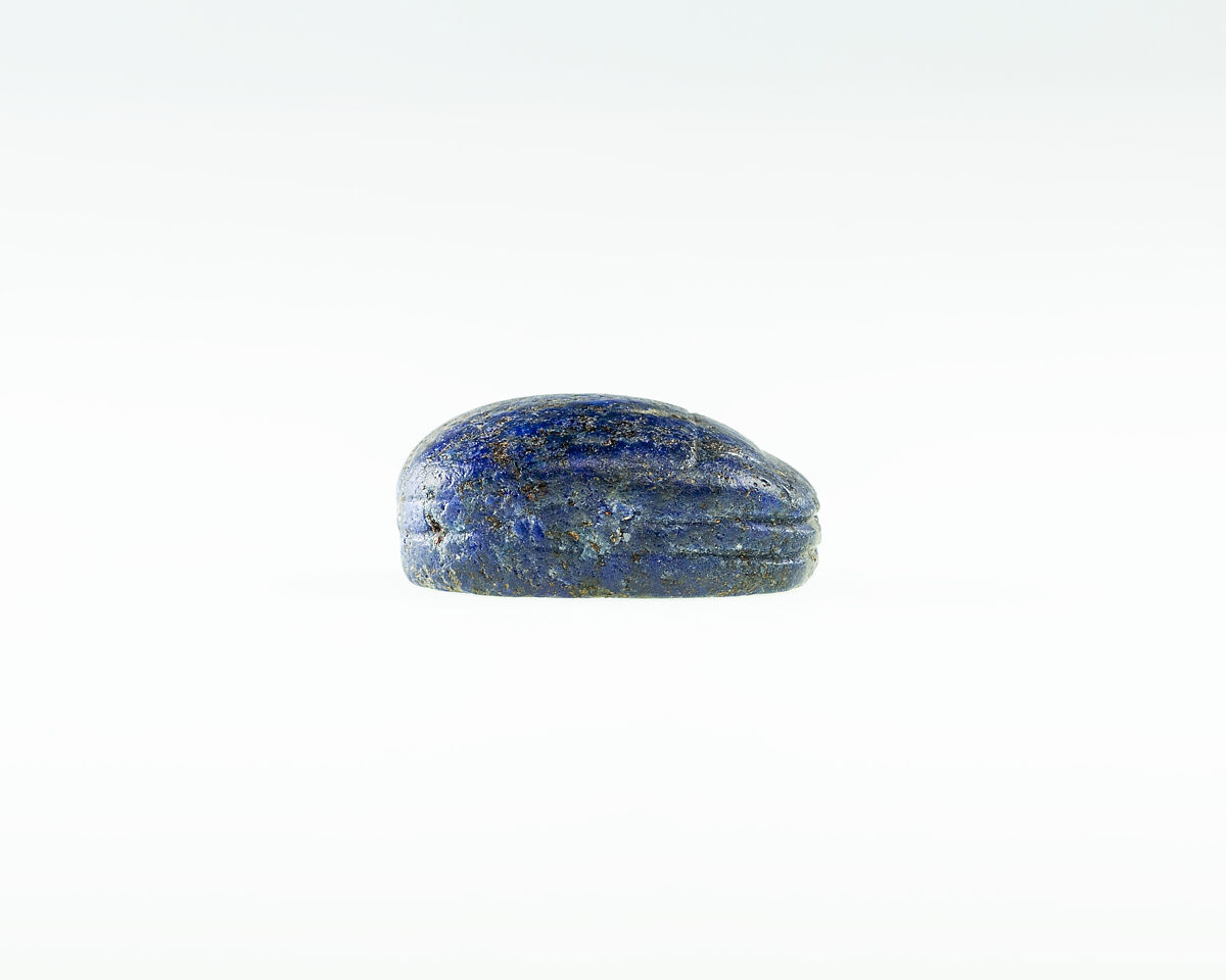 Uninscribed scarab, Lapis lazuli