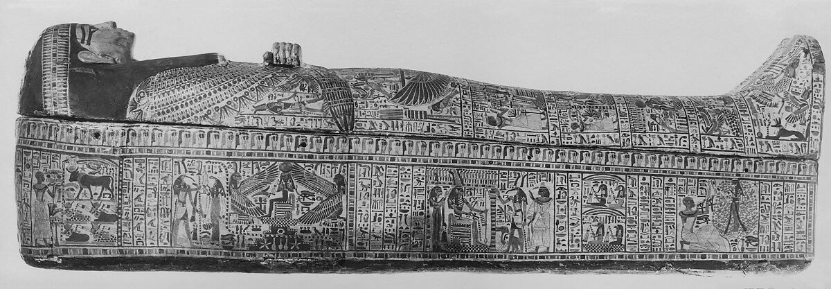 Inner Coffin of Itamun, inscribed for Nesiamun, Wood, paste, paint