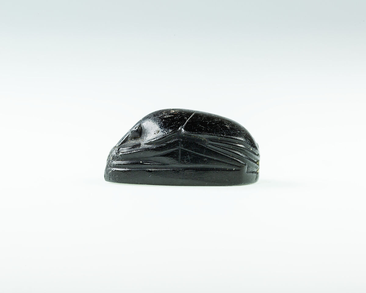Scarab of the Lady Mereret, Obsidian