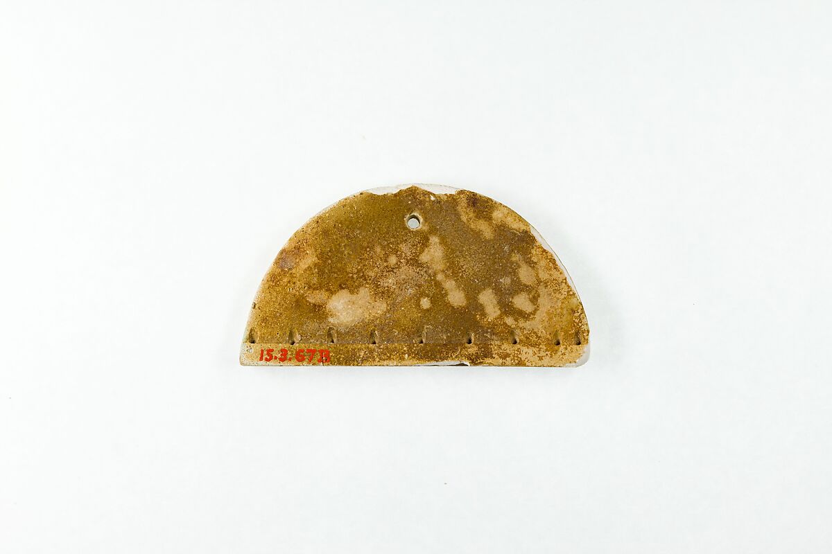 Broad collar terminal, Faience