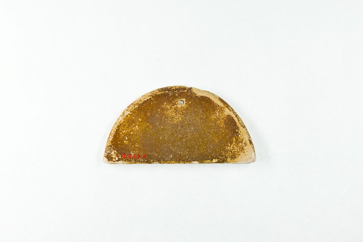 Broad collar terminal, Faience