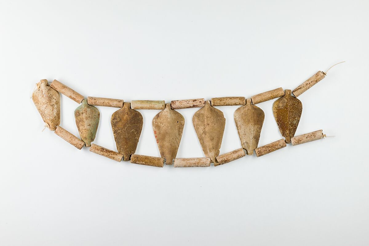 Necklace, Faience 