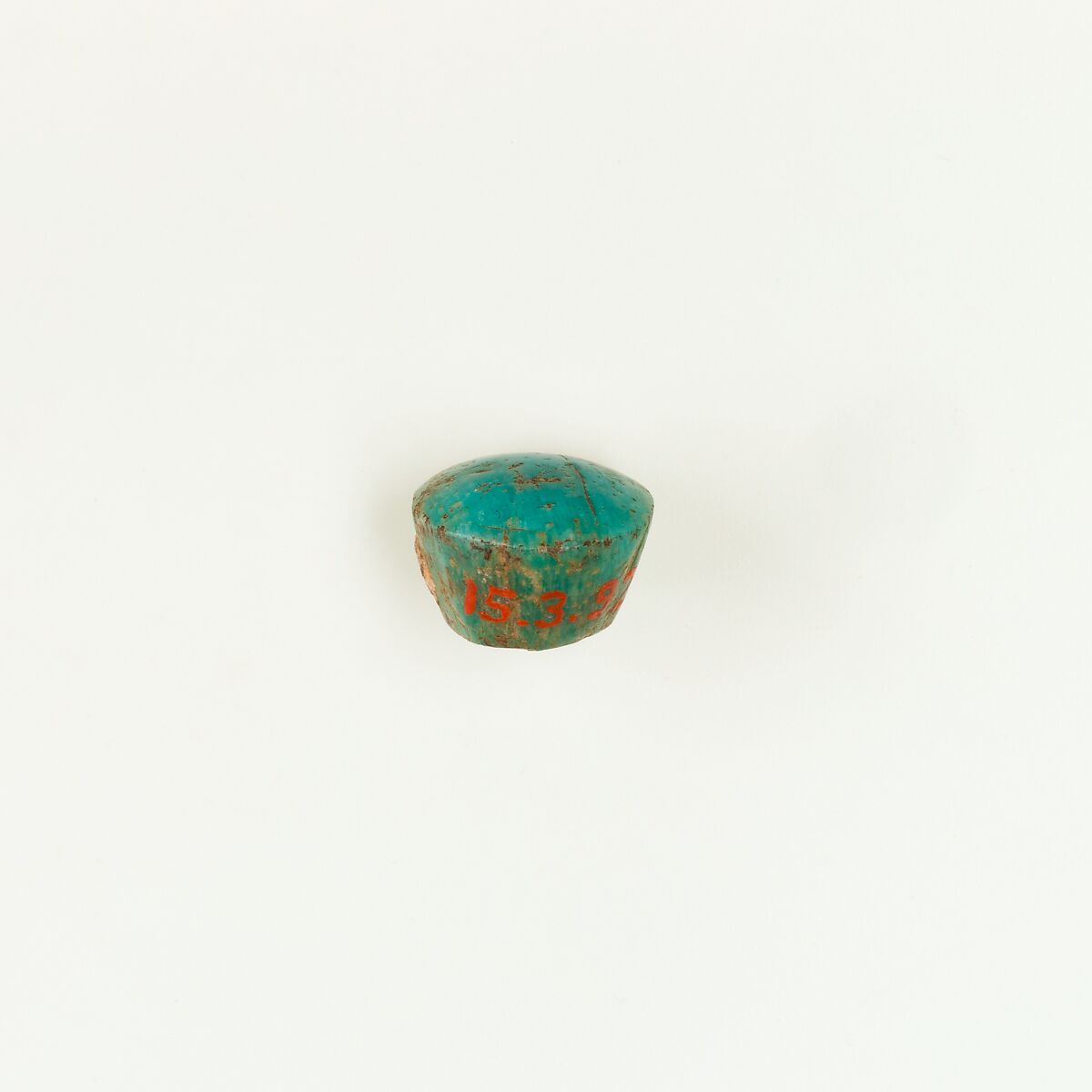Inlay from coffin, Green feldspar