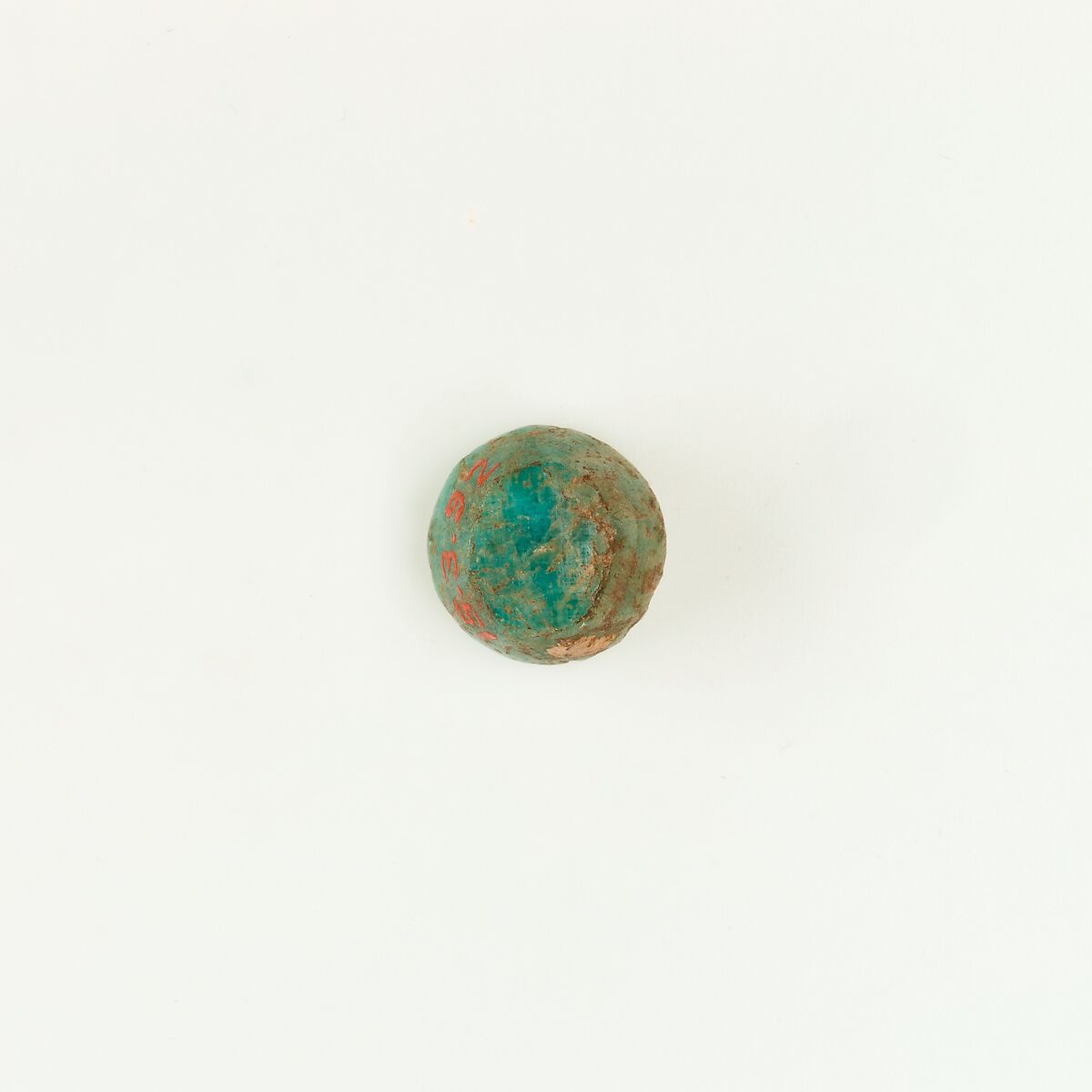 Inlay from coffin, Green feldspar