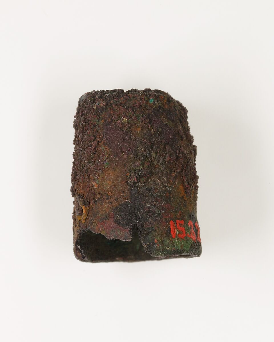 Ferrule of stick, Bronze, wood