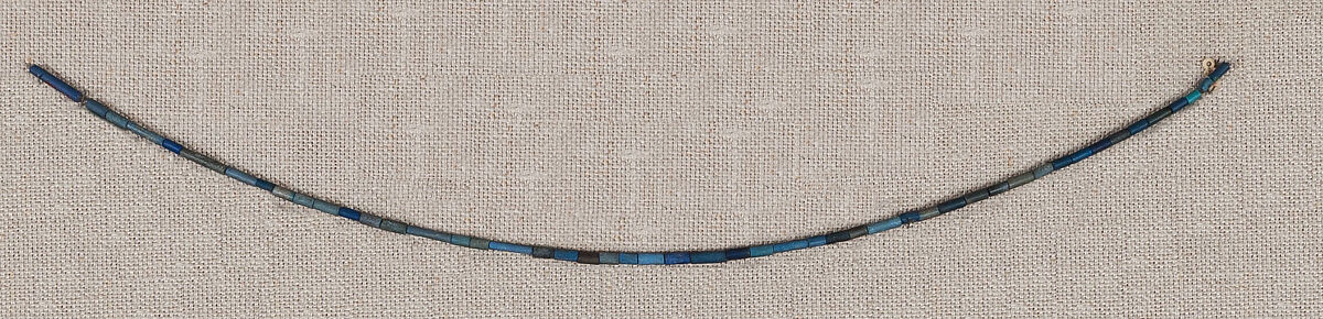 Necklace, Blue paste 