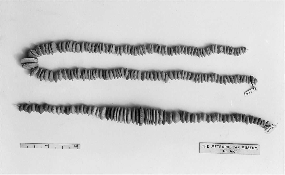 Necklace, Clay, bone