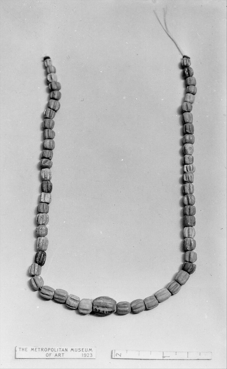 String of beads, Blue faience