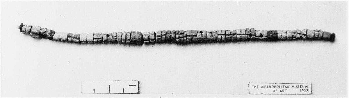 String of beads from girdle, Blue paste